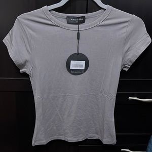 Brand New White Fox Too Blessed Tee Grey Mist